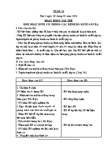 Kế hoạch bài dạy các môn Lớp 3 - Tuần 23 - Năm học 2023-2024 - Trương Thị Thơm