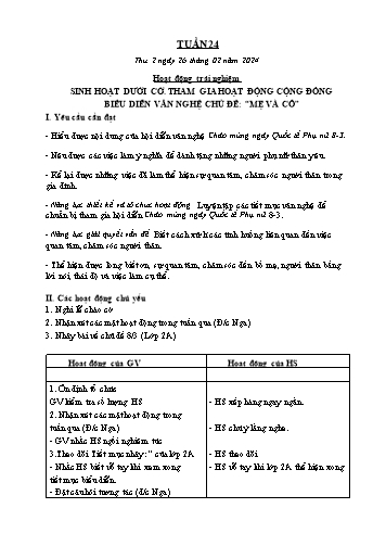 Kế hoạch bài dạy các môn Lớp 3 - Tuần 24 - Năm học 2023-2024 - Trương Thị Thơm