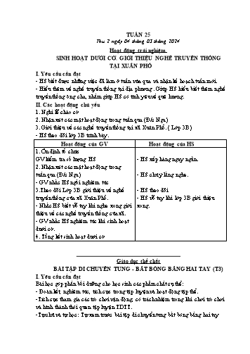 Kế hoạch bài dạy các môn Lớp 3 - Tuần 25 - Năm học 2023-2024 - Trương Thị Thơm