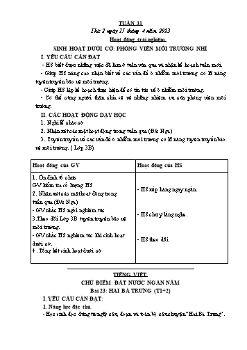 Kế hoạch bài dạy các môn Lớp 3 - Tuần 31 - Năm học 2022-2023 - Cao Thị Kim Nga