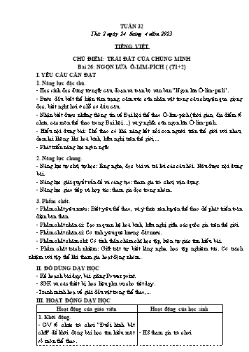 Kế hoạch bài dạy các môn Lớp 3 - Tuần 32 - Năm học 2022-2023 - Cao Thị Kim Nga