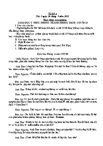 Kế hoạch bài dạy các môn Lớp 3 - Tuần 4 - Năm học 2022-2023 - Cao Thị Kim Nga