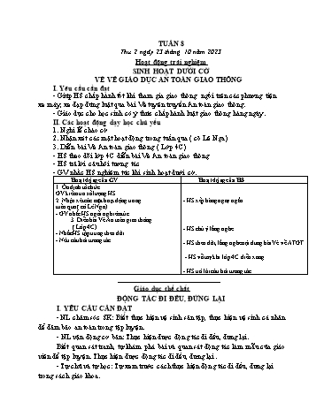 Kế hoạch bài dạy các môn Lớp 3 - Tuần 8 - Năm học 2023-2024 - Trương Thị Thơm