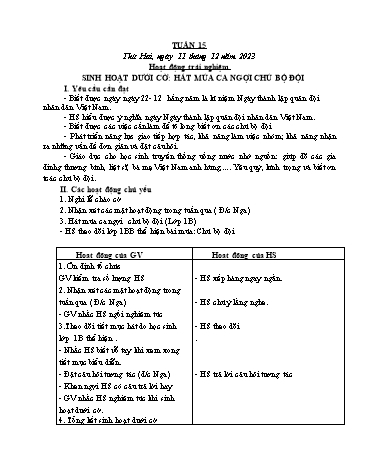 Kế hoạch bài dạy các môn Lớp 4 - Tuần 15 - Năm học 2023-2024 - Cao Thị Kim Nga