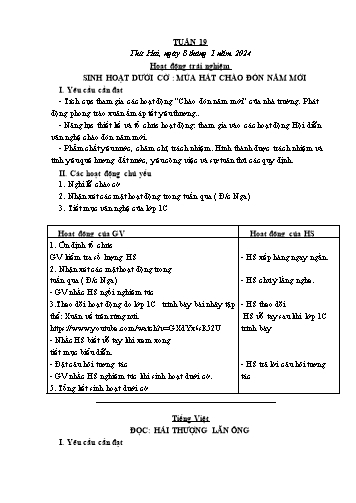 Kế hoạch bài dạy các môn Lớp 4 - Tuần 19 - Năm học 2023-2024 - Cao Thị Kim Nga