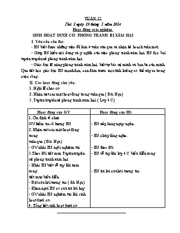 Kế hoạch bài dạy các môn Lớp 4 - Tuần 22 - Năm học 2023-2024 - Cao Thị Kim Nga