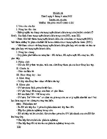 Kế hoạch bài dạy các môn Lớp 4 - Tuần 26 - Năm học 2021-2022 - Nguyễn Thị Hòa