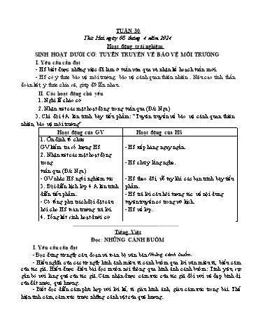 Kế hoạch bài dạy các môn Lớp 4 - Tuần 30 - Năm học 2023-2024 - Cao Thị Kim Nga