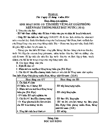 Kế hoạch bài dạy các môn Lớp 4 - Tuần 32 - Năm học 2023-2024 - Cao Thị Kim Nga