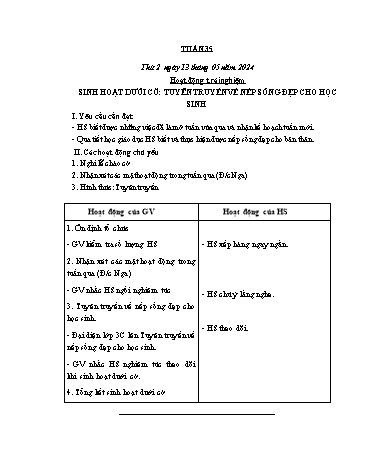 Kế hoạch bài dạy các môn Lớp 4 - Tuần 35 - Năm học 2023-2024 - Cao Thị Kim Nga