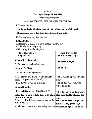 Kế hoạch bài dạy các môn Lớp 4 - Tuần 5 - Năm học 2023-2024 - Cao Thị Kim Nga