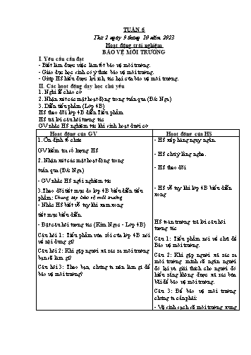 Kế hoạch bài dạy các môn Lớp 4 - Tuần 6 - Năm học 2023-2024 - Cao Thị Kim Nga