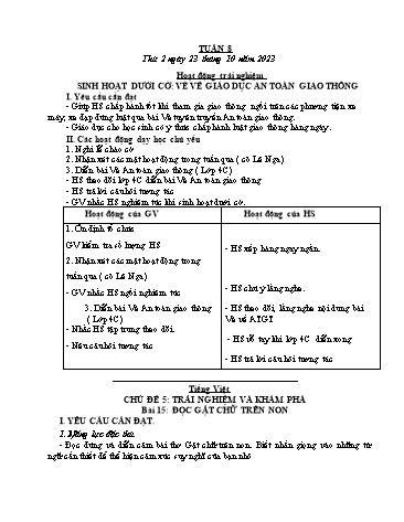 Kế hoạch bài dạy các môn Lớp 4 - Tuần 8 - Năm học 2023-2024 - Cao Thị Kim Nga