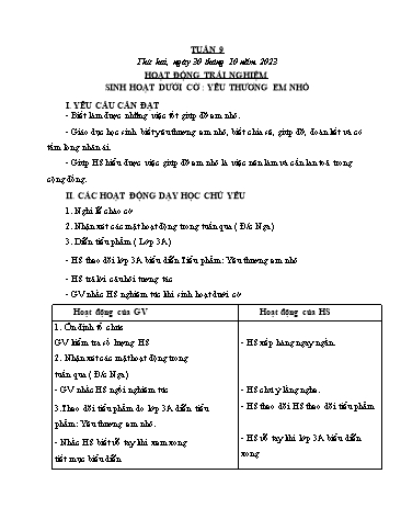 Kế hoạch bài dạy các môn Lớp 4 - Tuần 9 - Năm học 2023-2024 - Cao Thị Kim Nga