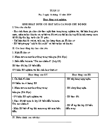 Kế hoạch bài dạy các môn Lớp 5 - Tuần 15 - Năm học 2024-2025 - Trương Thị Thơm