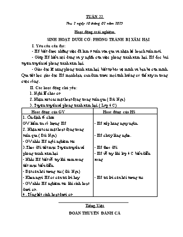 Kế hoạch bài dạy các môn Lớp 5 - Tuần 22 - Năm học 2024-2025 - Trần Thị Tú Uyên