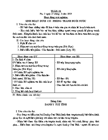 Kế hoạch bài dạy các môn Lớp 5 - Tuần 29 - Năm học 2024-2025 - Trần Thị Tú Uyên