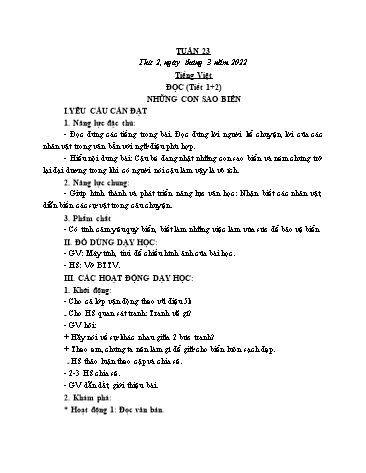 Kế hoạch bài dạy Toán + Tiếng Việt Lớp 2 - Tuần 23 - Năm học 2024-2025 - Cao Thị Nga
