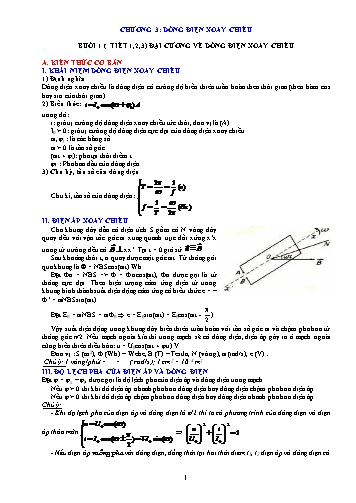 Tài liệu ôn thi THPT Quốc gia môn Vật lí năm 2018 - Chuyên đề: Dòng điện xoay chiều